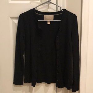Banana Republic Black Wool Cardigan